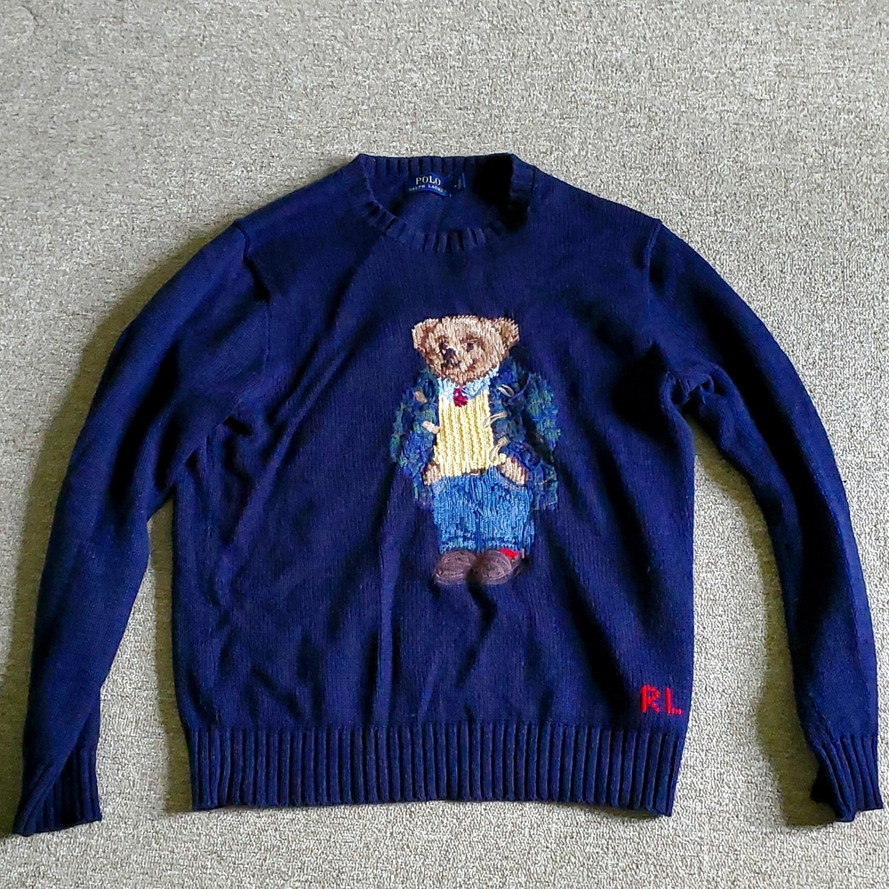 Men's Ralph Lauren Polo Bear Sweater Medium